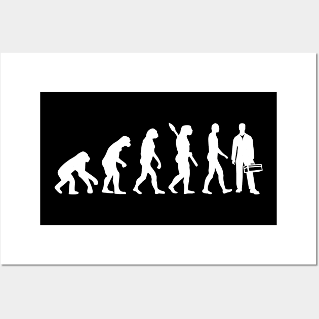 Janitor evolution Wall Art by Designzz